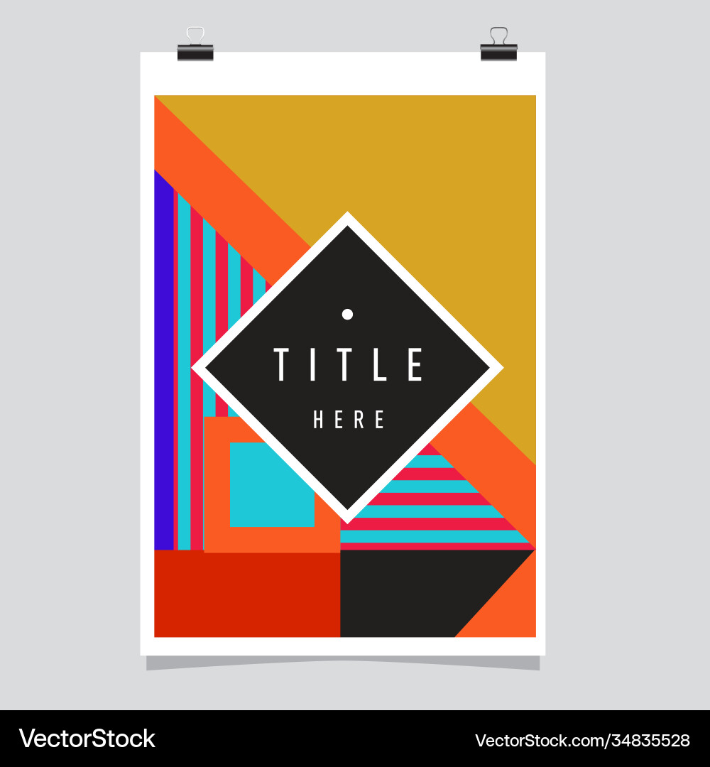 Abstract colorful geometric pattern background Vector Image