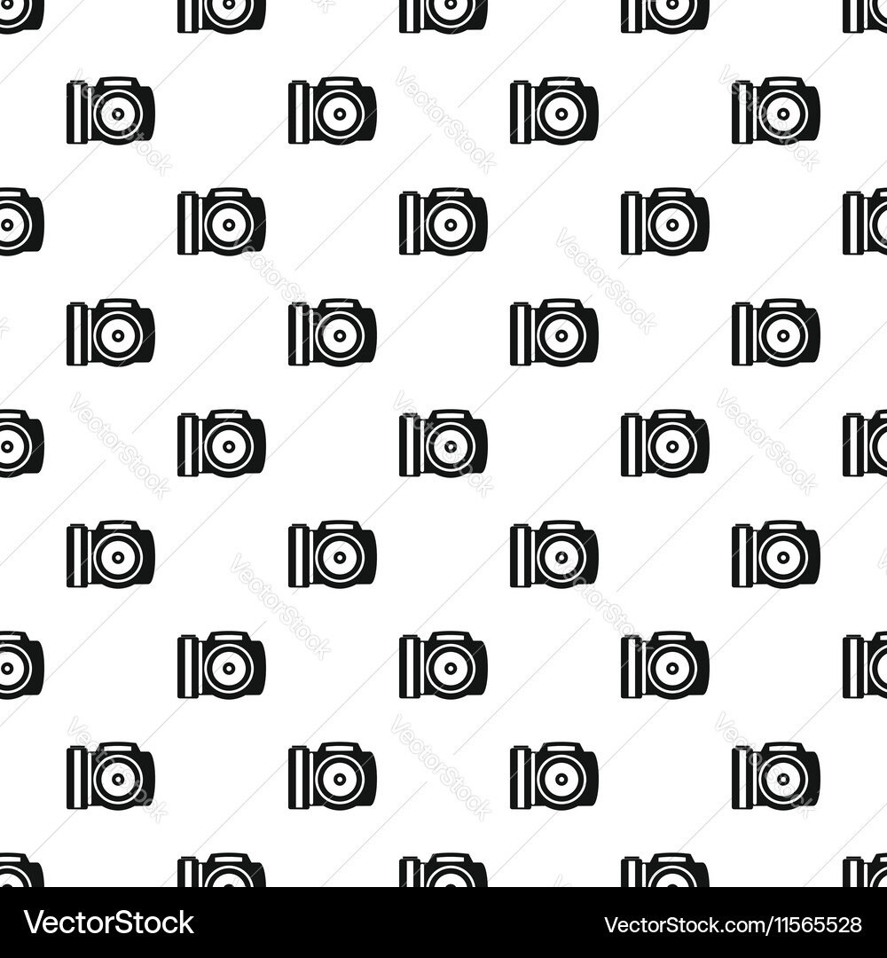 Camera pattern simple style Vector Image
