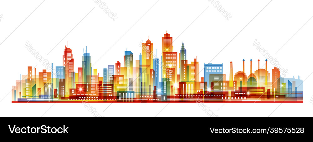 City background with architecture skyscrapers City background with architecture skyscrapers vector image