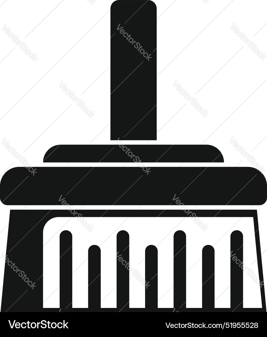 Cleaning brush with short handle for scrubbing Vector Image
