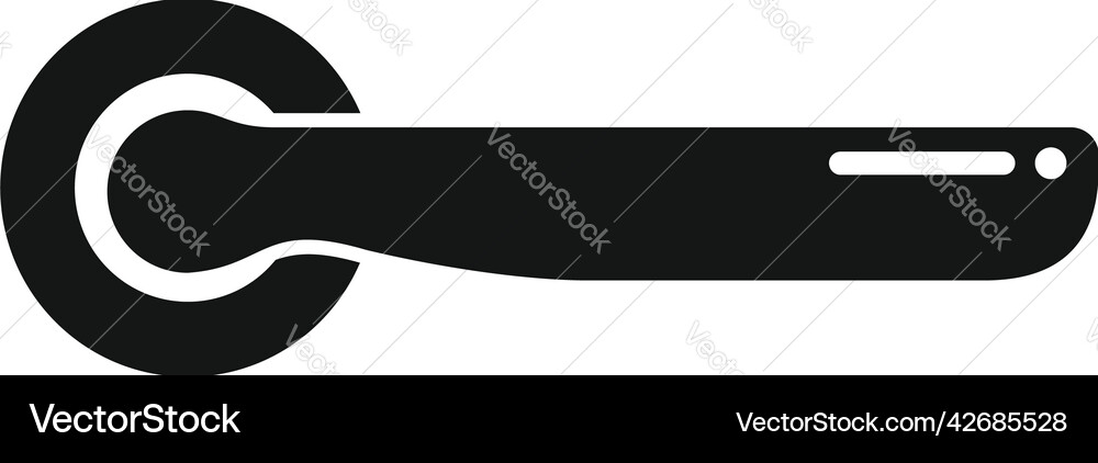 Door handle icon simple lock knob Vector Image