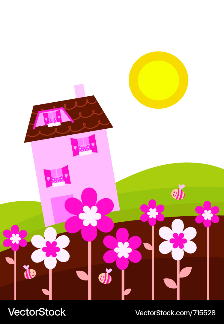 Fantasy country Vector Image