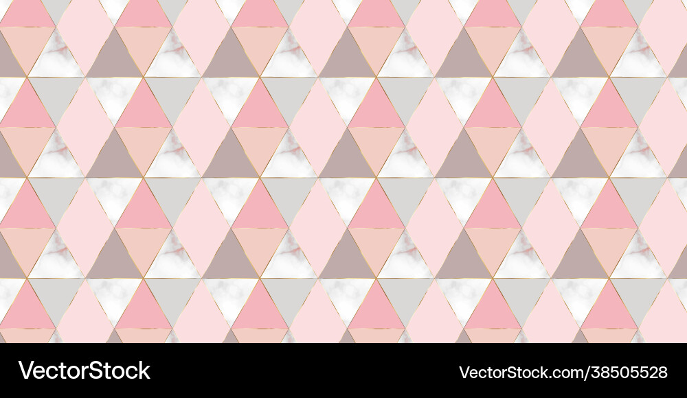 Geometric pattern triangle shape with marble Geometric pattern triangle shape with marble Vector Image