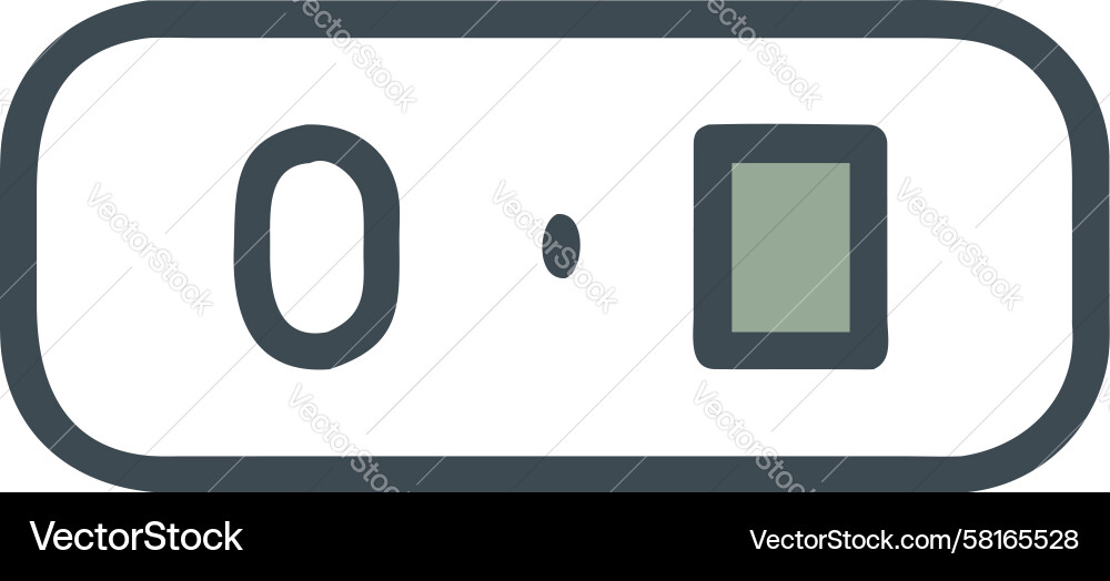 Numerical Slider UI Element Vector Image