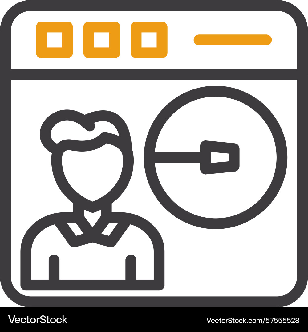Userinput two color icon Vector Image