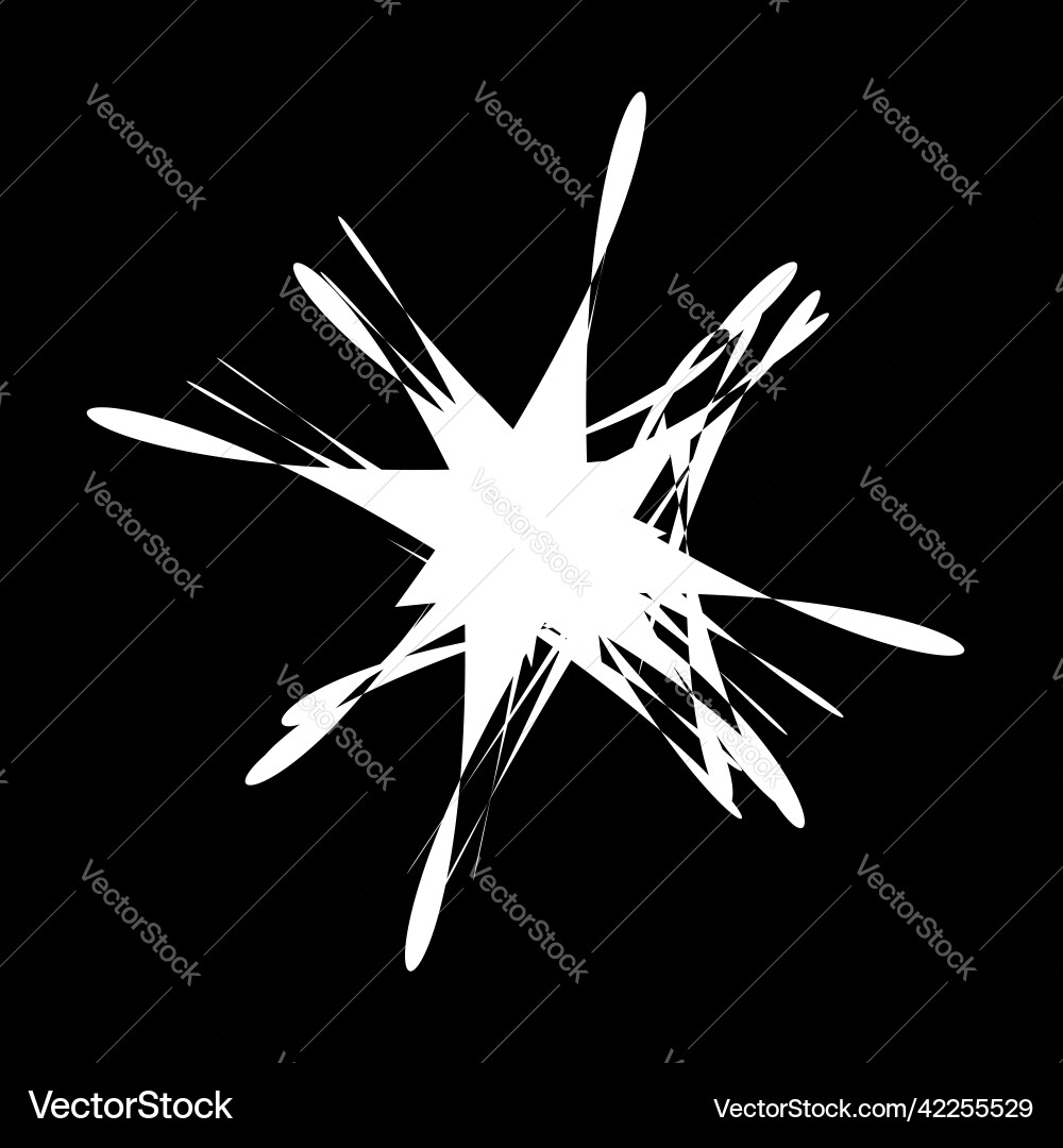 Abstract random geometric shape non figural Vector Image