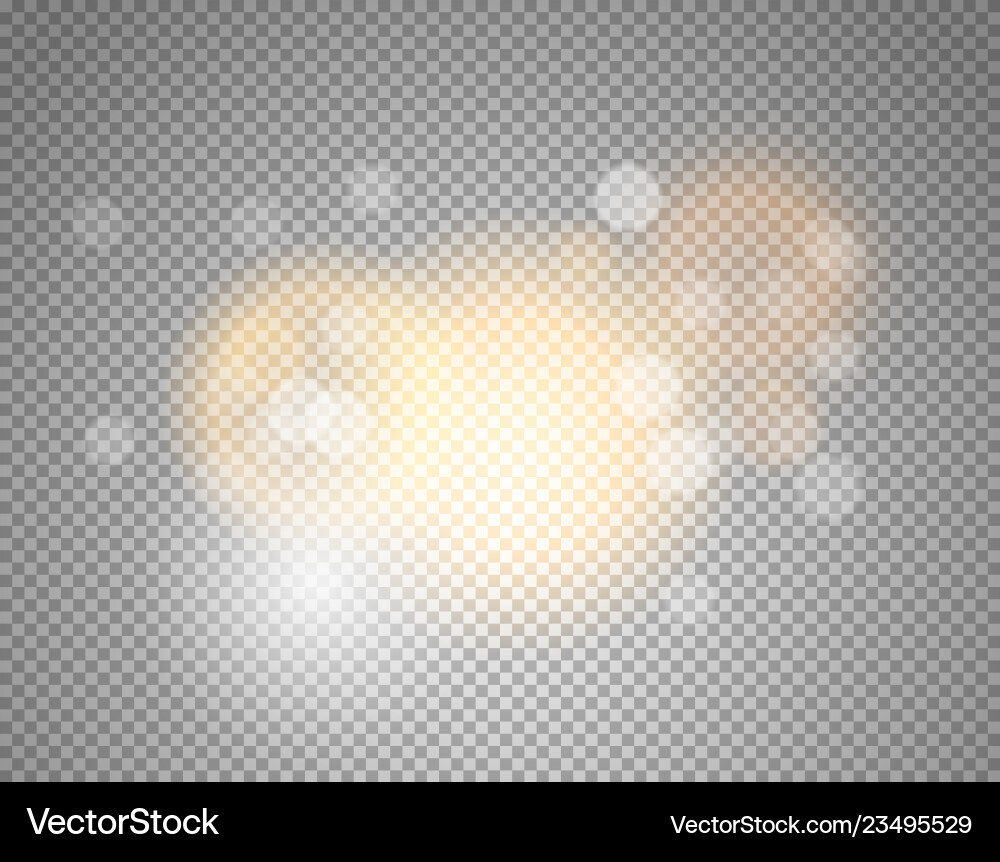 Glow effect isolated on transparent background vector image