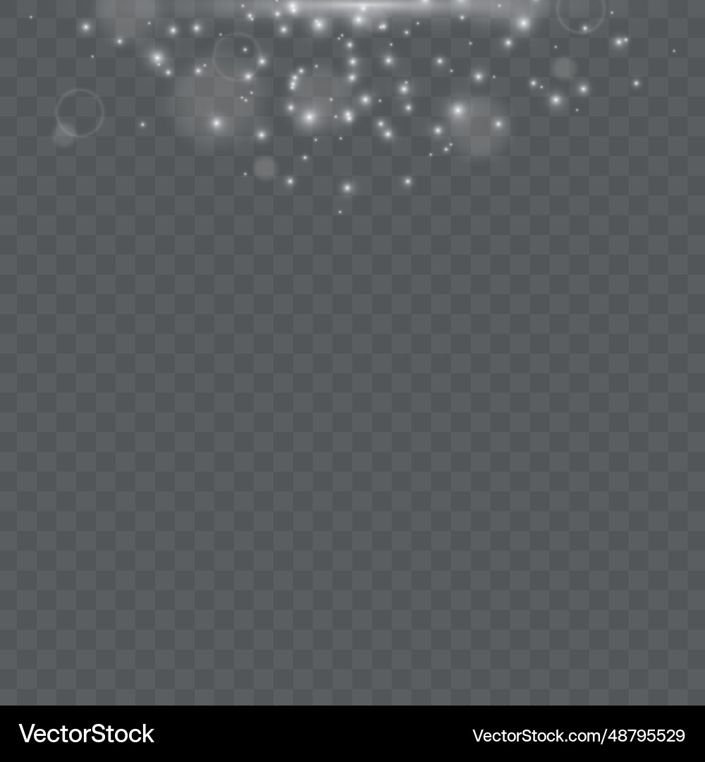 Glow light effect starburst with sparkles Vector Image