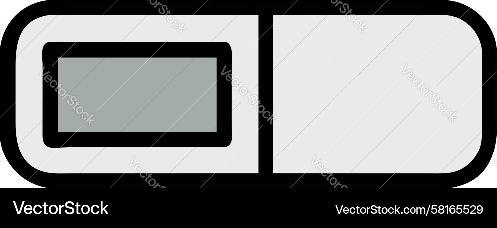Horizontal Toggle Switch Icon Vector Image