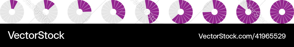 Preloader circular loading bar pie chart Preloader circular loading bar pie chart Vector Image