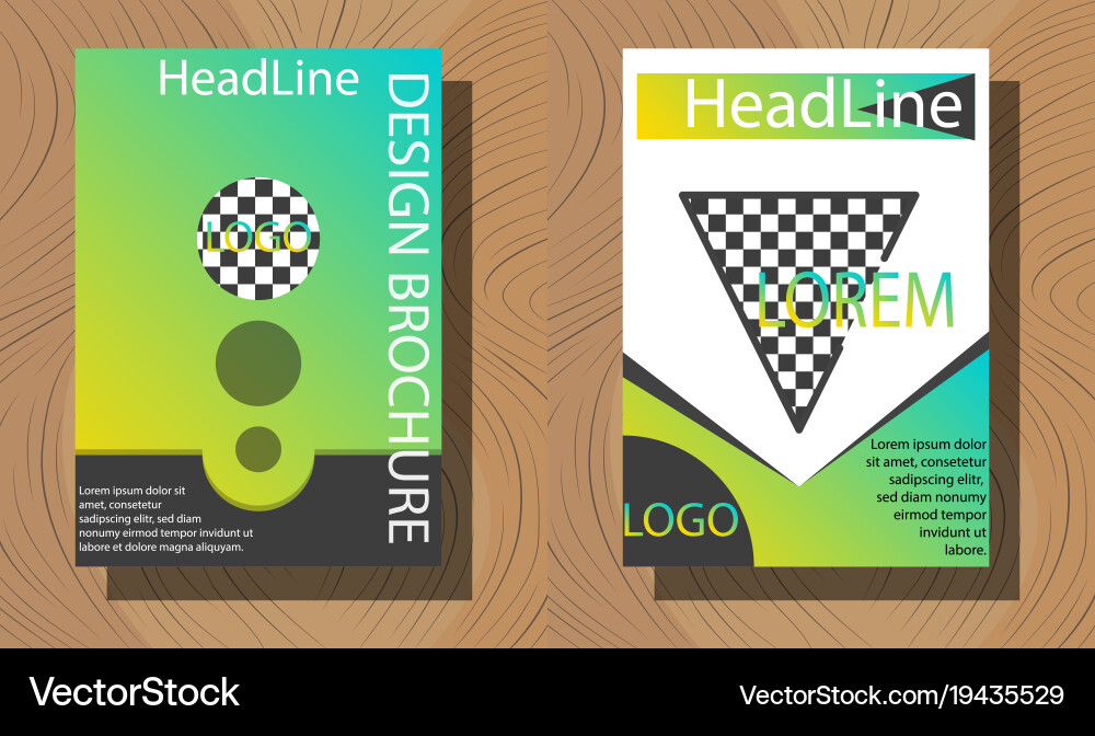Set of layout background for art template Vector Image
