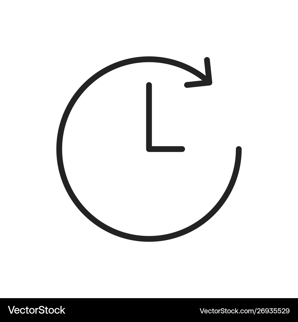 Time and clock web icons in line style timer Vector Image