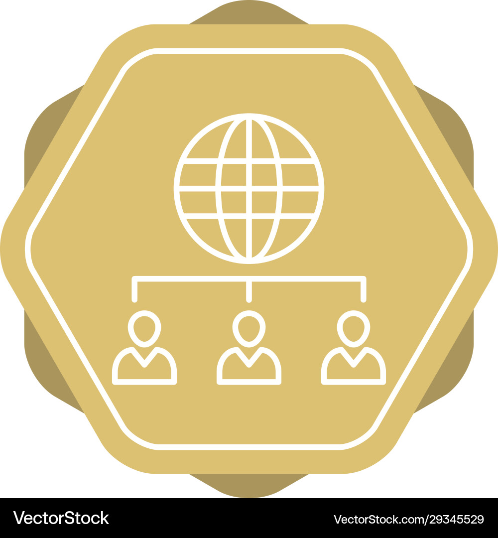 Unique web client server line icon Vector Image