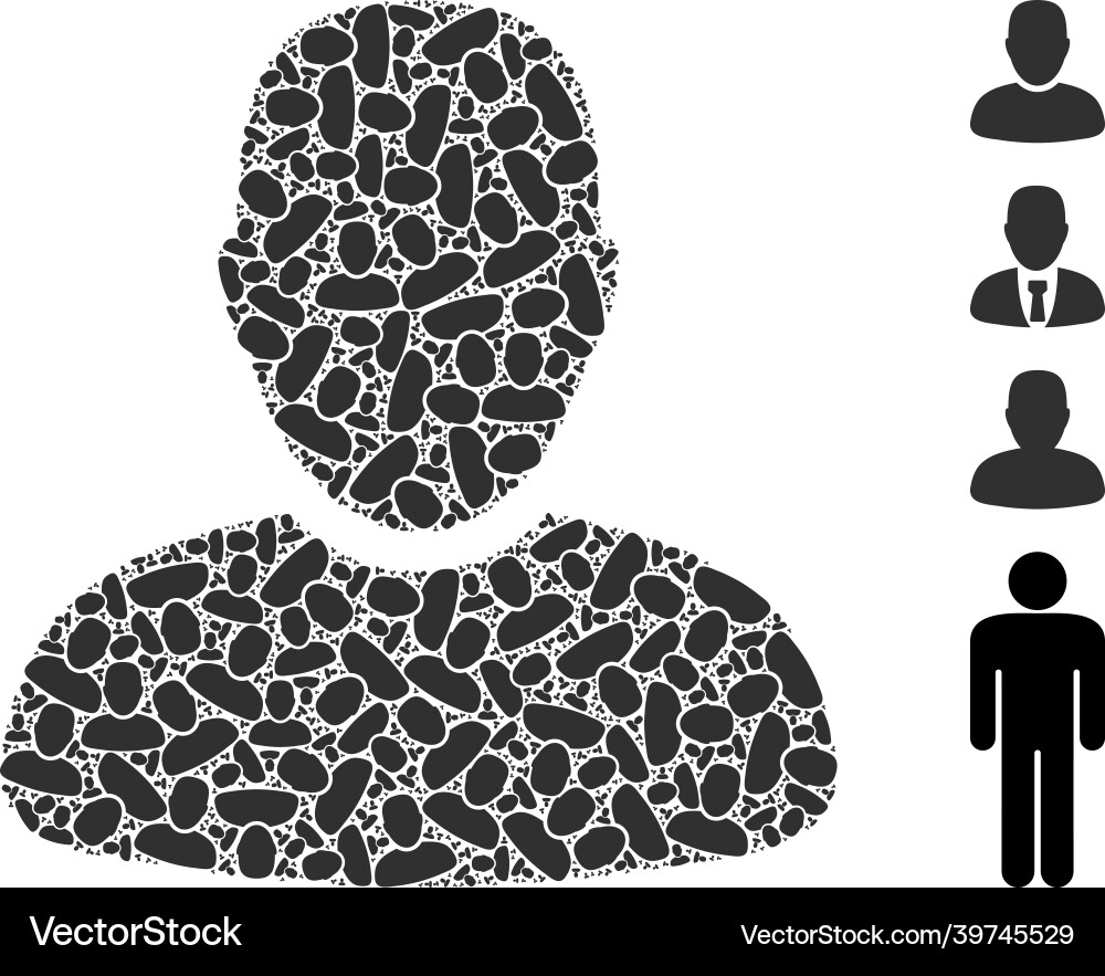 User icon recursion composition Vector Image