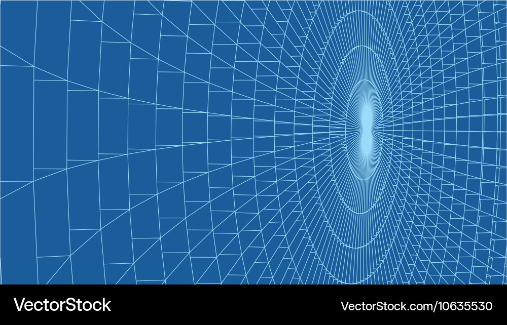 Abstract 3d illuminated distorted mesh sphere vector image