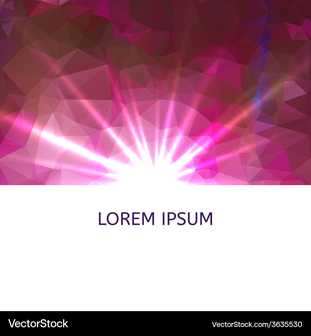 Abstract colorful triangles background vector image