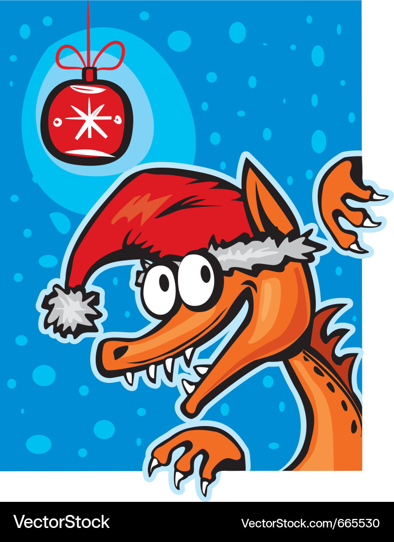 Funny dragon vector image