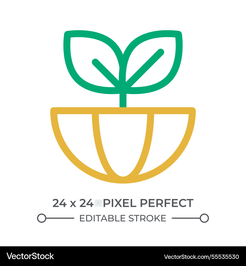 Global nature protection colorful line ui icon Global nature protection colorful line ui icon vector image