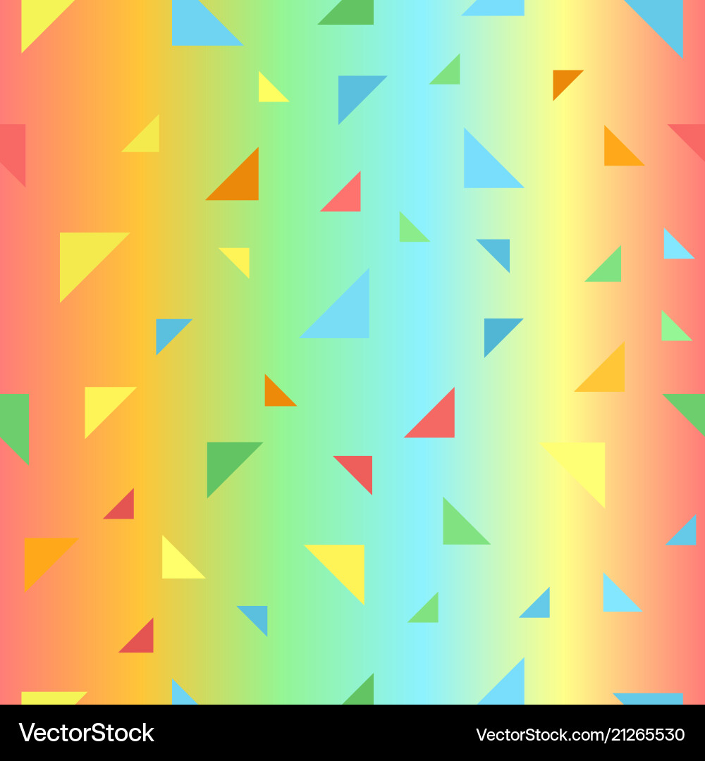 Gradient triangle pattern seamless Vector Image