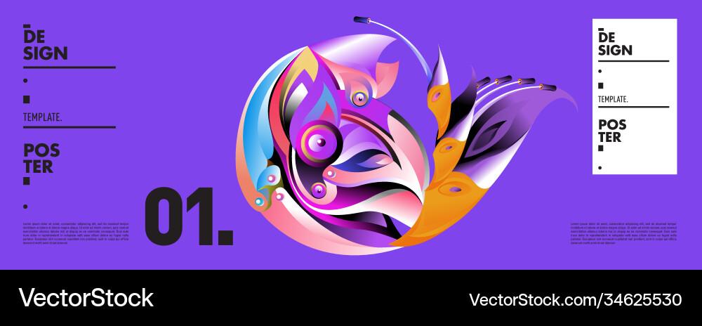 Landing page background template with colorful Landing page background template with colorful Vector Image
