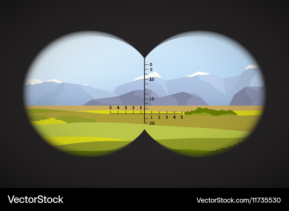 Scenic Landscape View Vector Image