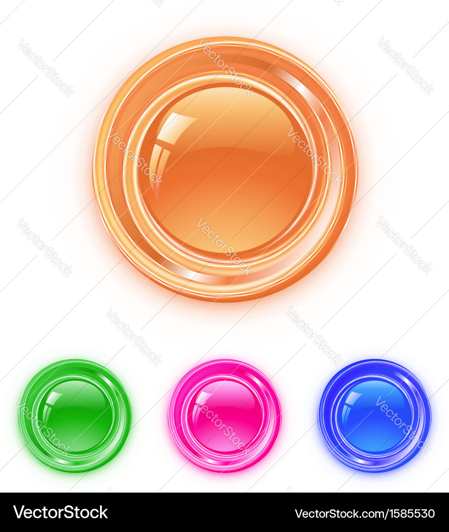 Set of buttons Vector Image