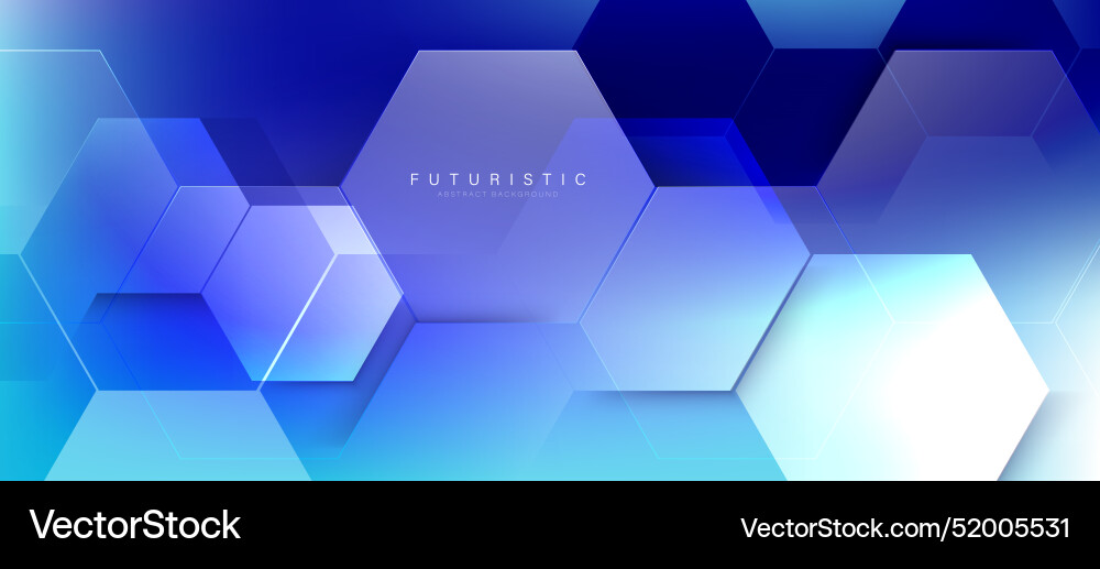 Abstract blue hexagon shapes pattern background Abstract blue hexagon shapes pattern background vector image