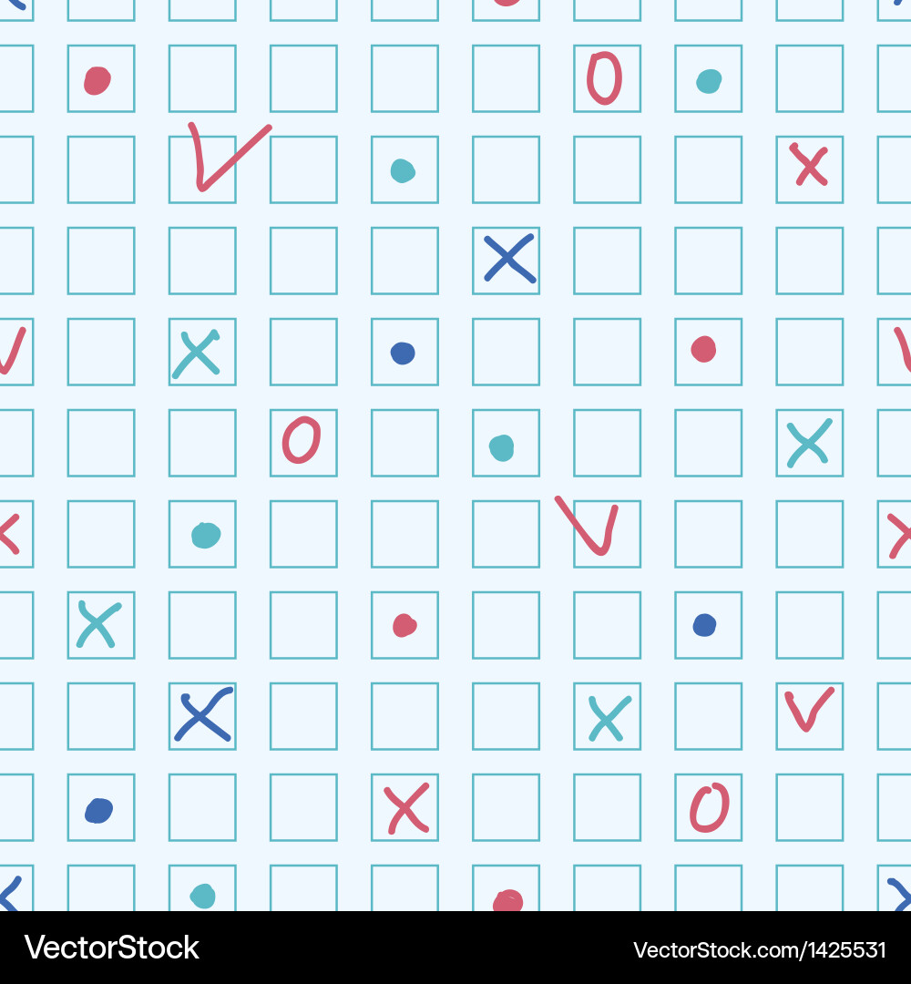 Checkmarks Seamless Pattern Vector Image