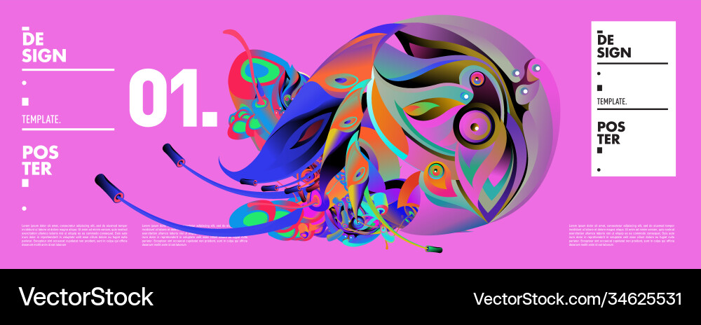 Landing page background template with colorful Landing page background template with colorful Vector Image