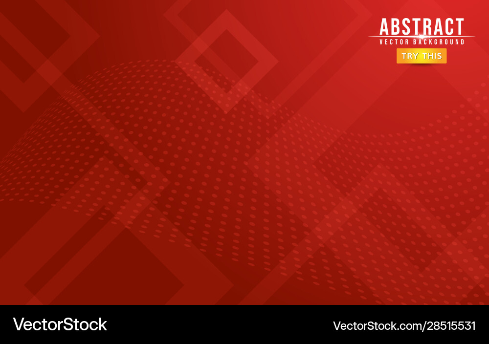 Red minimalist gradient with abstract geometry Vector Image