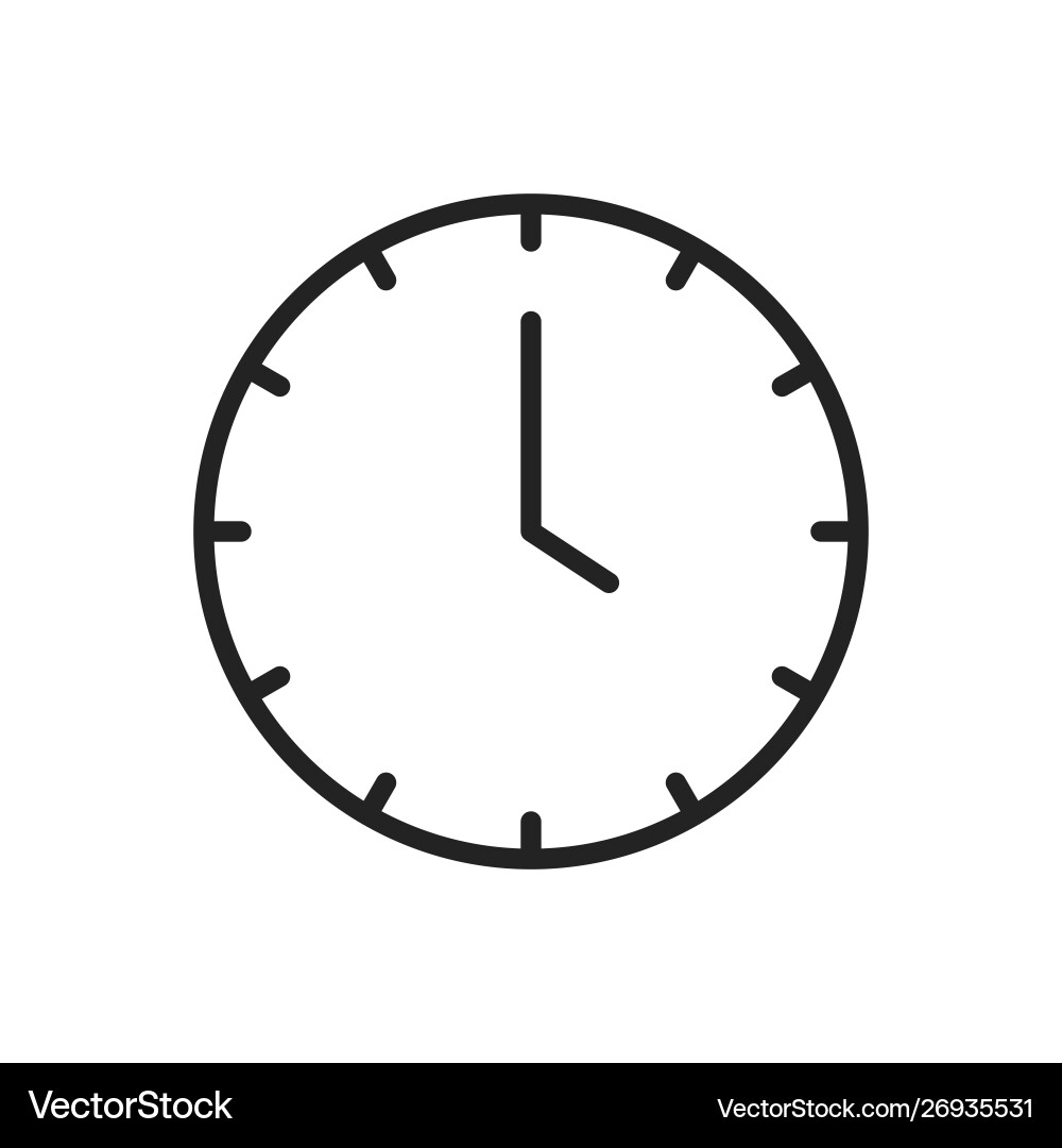 Time and clock web icons in line style timer Vector Image