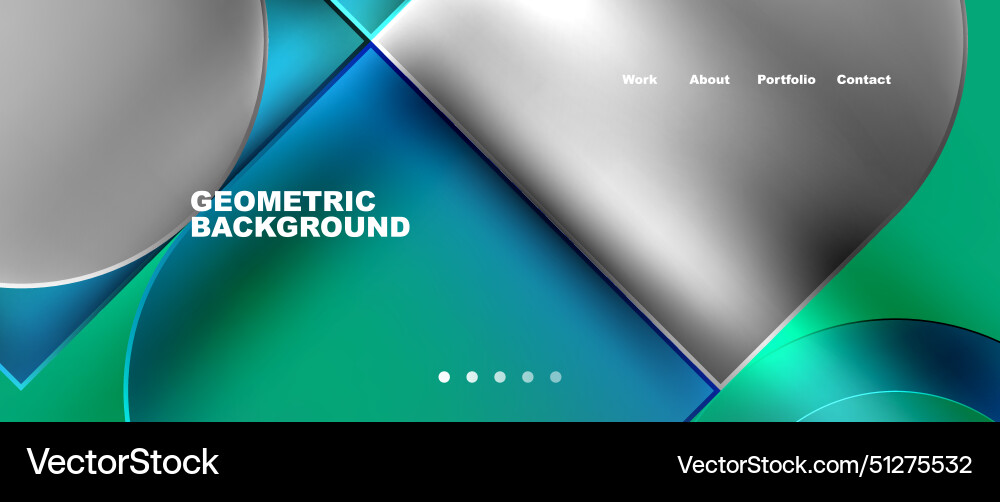 Bright colorful squares with round elements Vector Image
