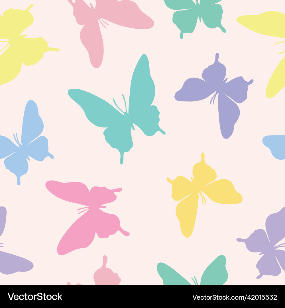 Butterfly seamless repeat pattern design Butterfly seamless repeat pattern design vector image
