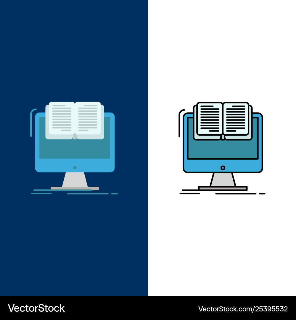 Document file computer cv book icons flat Document file computer cv book icons flat Vector Image