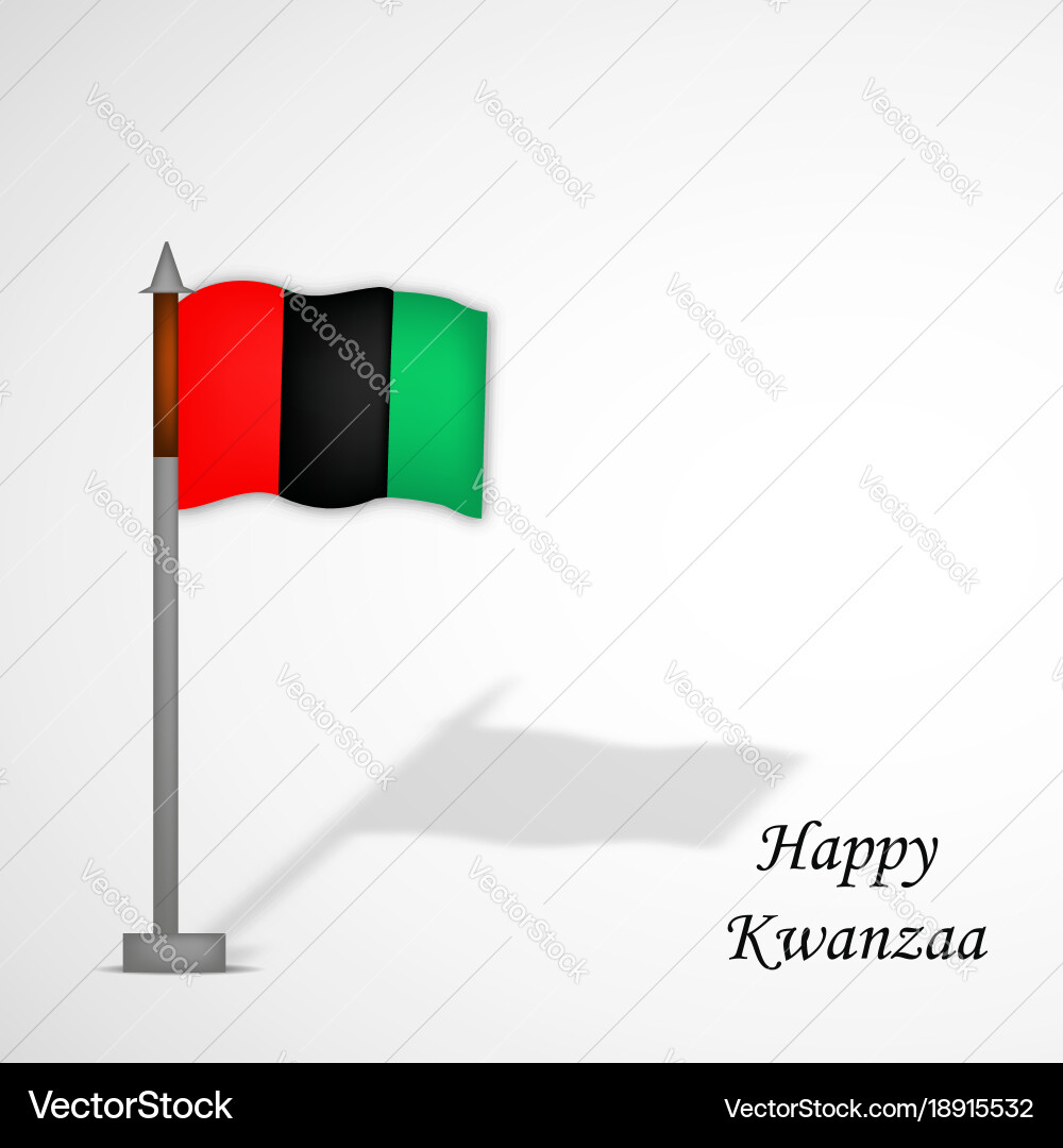 Elements of kwanzaa background Vector Image