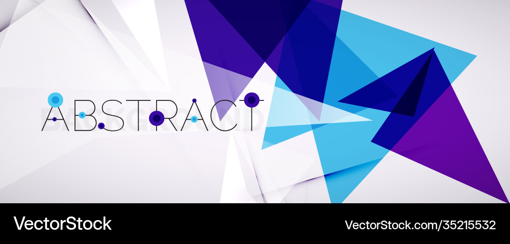 Geometric abstract background color triangle Geometric abstract background color triangle vector image