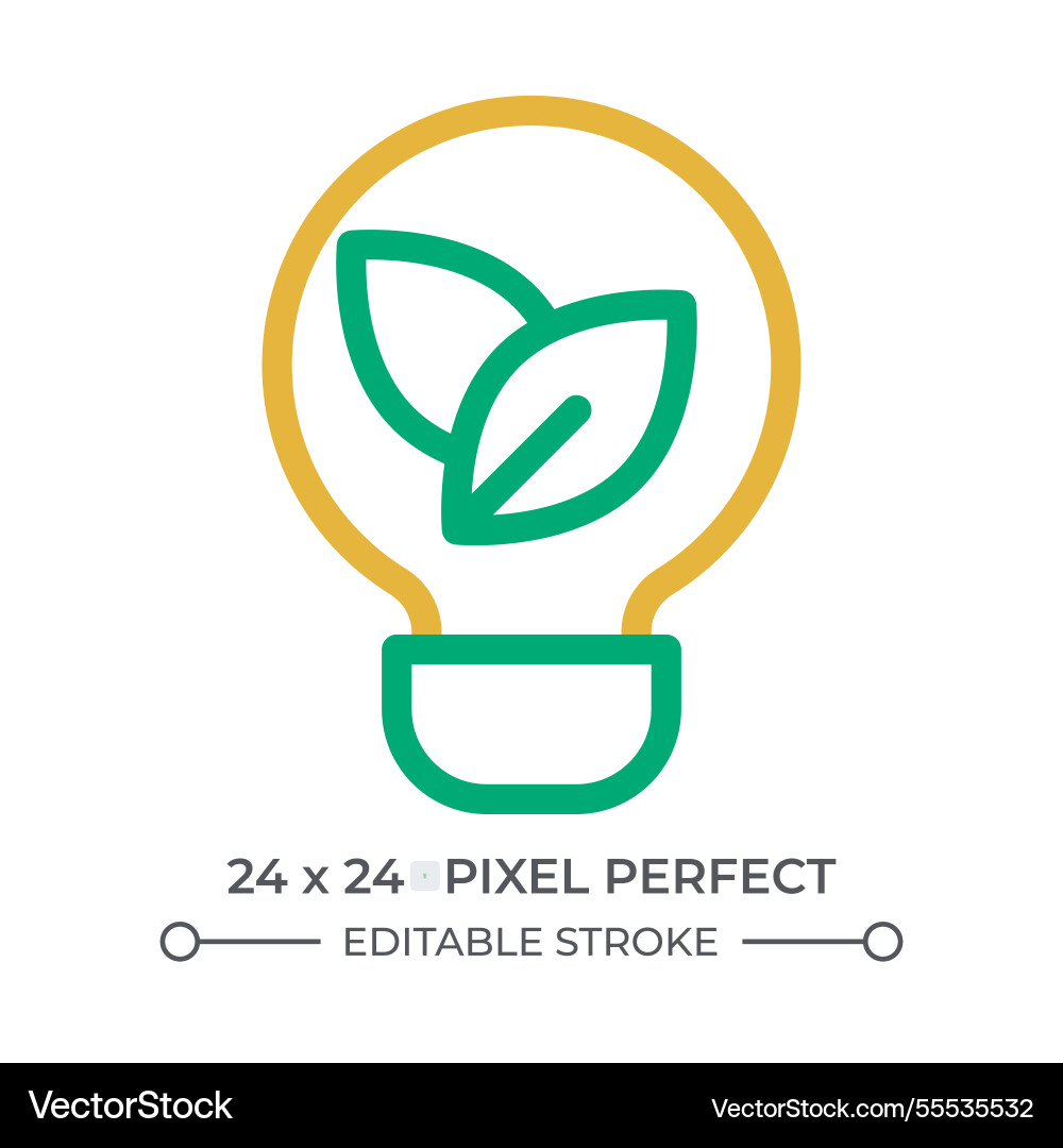 Lightbulb with leaves inside colorful line ui icon Lightbulb with leaves inside colorful line ui icon vector image