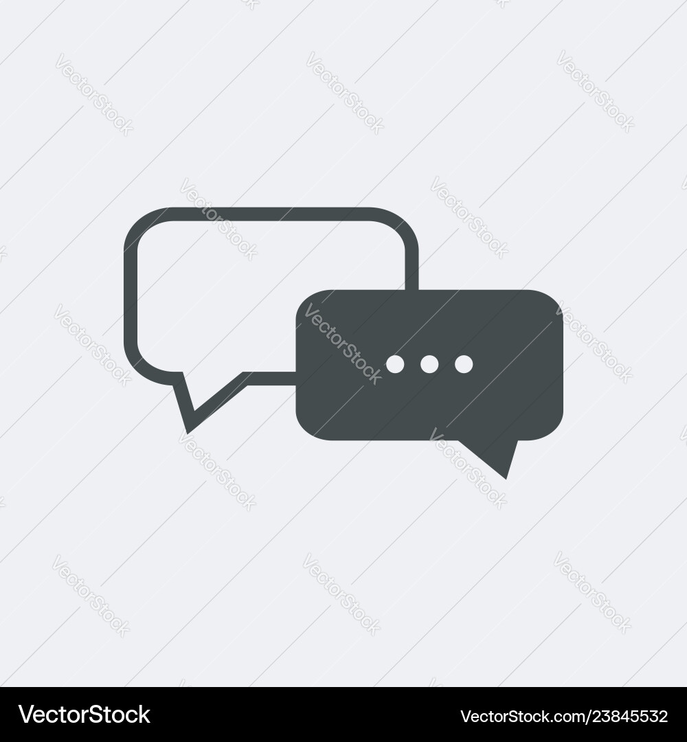 Message icon chat Message icon chat vector image