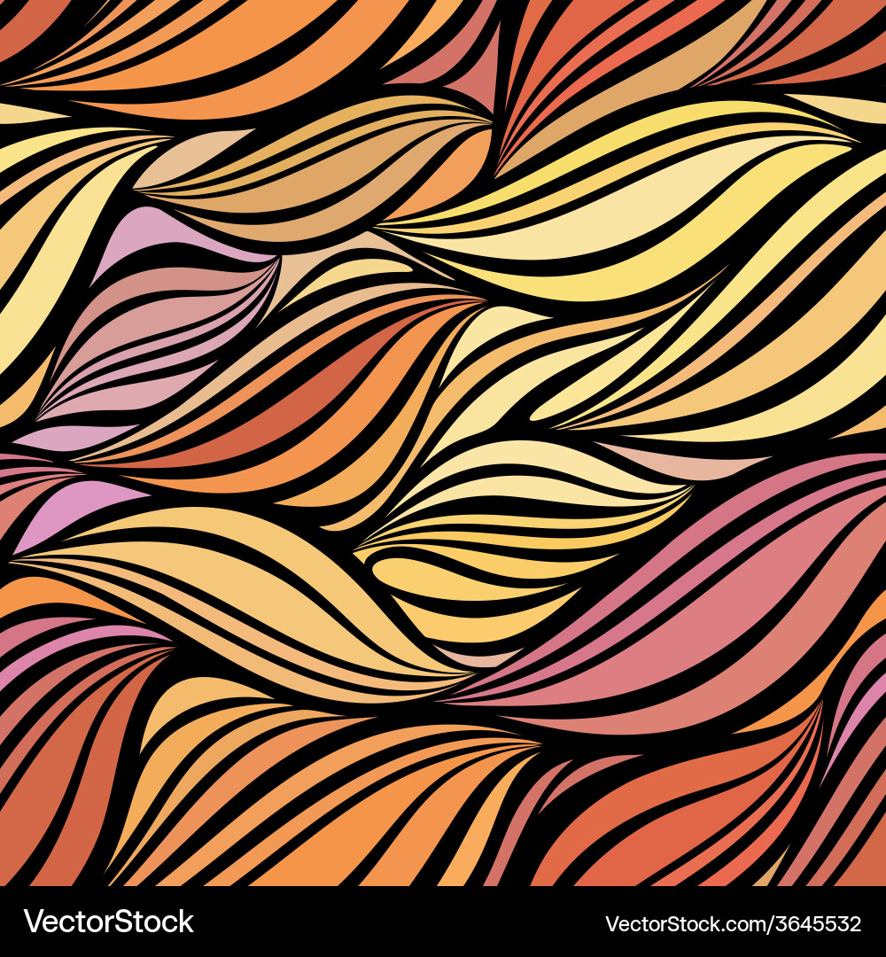 Seamless abstract curly wave pattern Vector Image