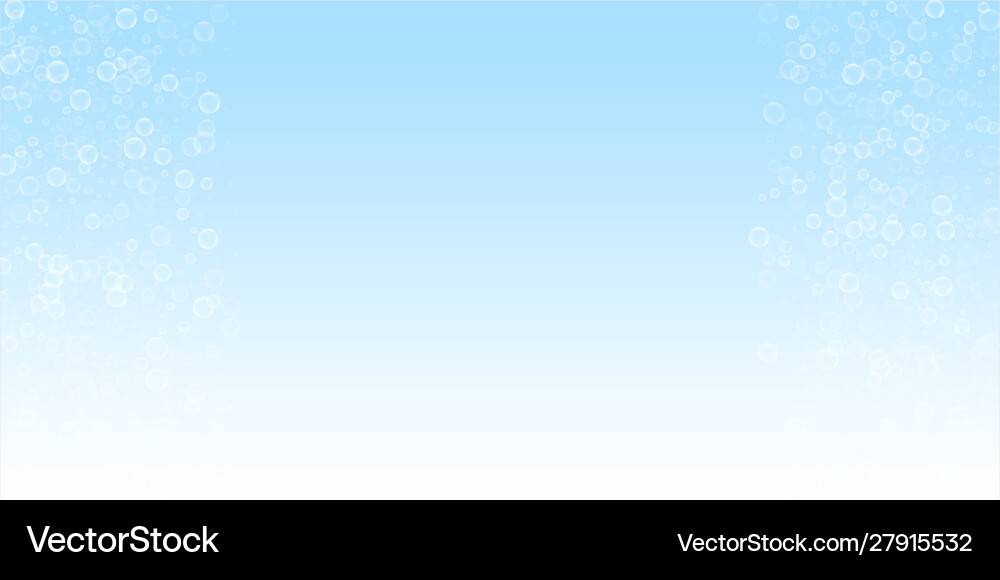 Soap bubbles abstract background blowing Vector Image