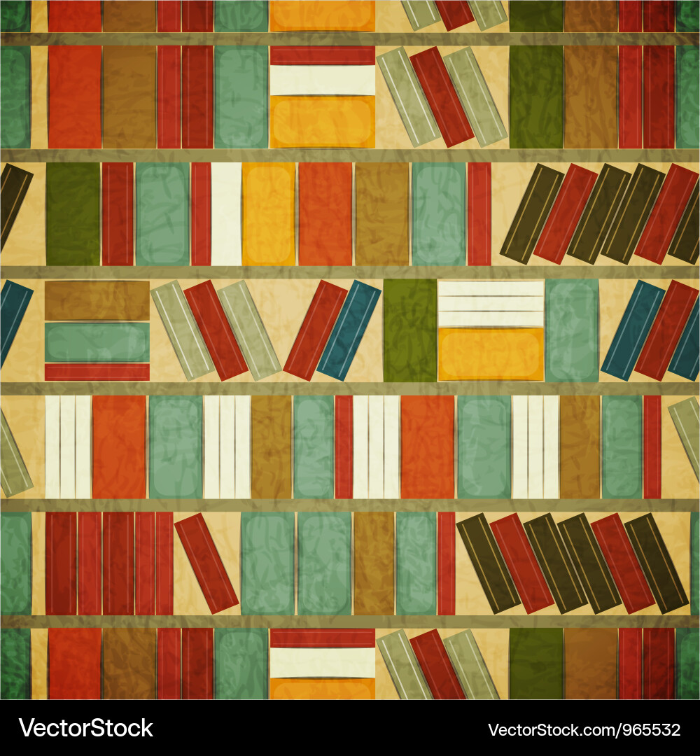 Vintage Book Background Vector Image