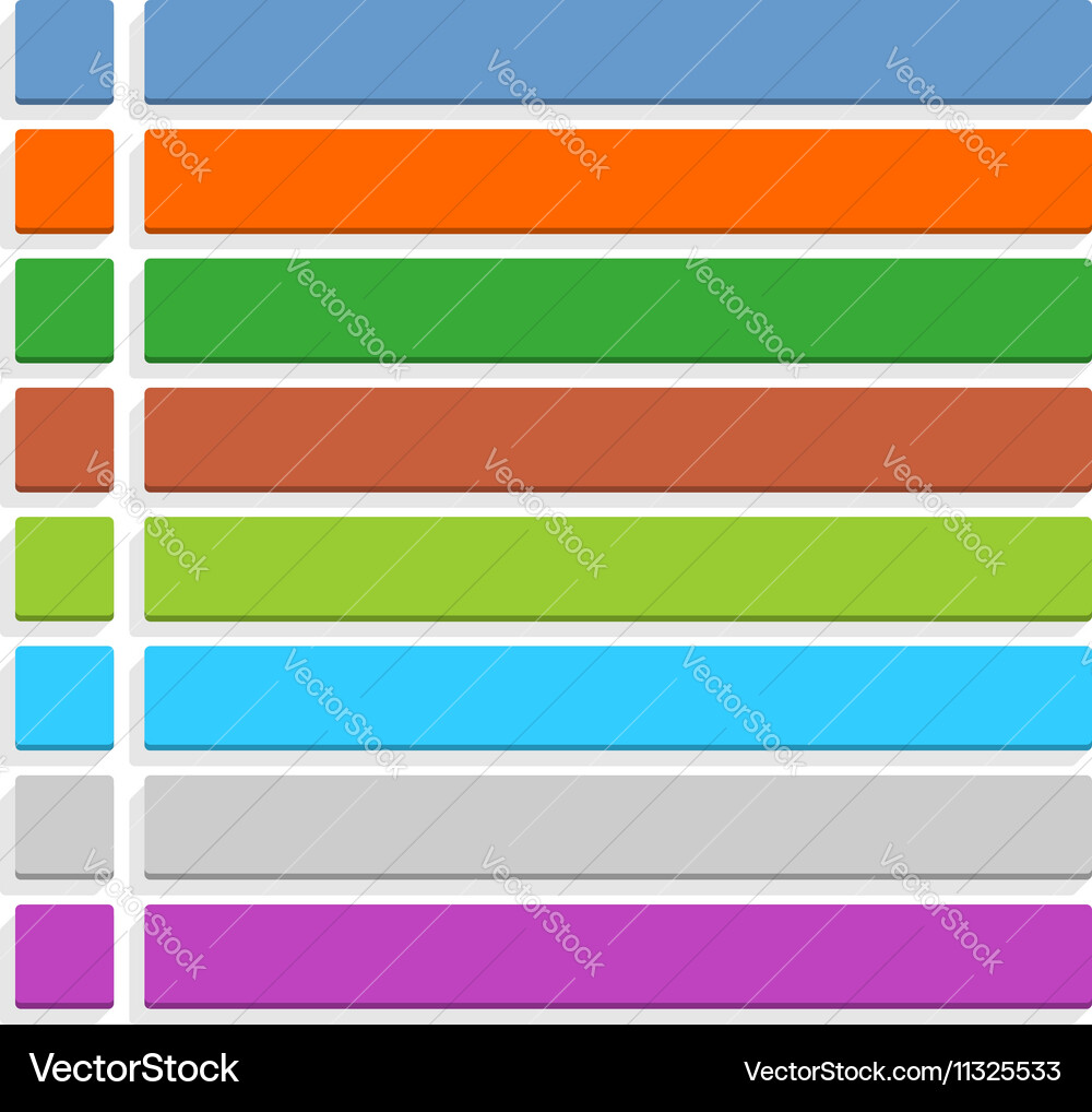 Flat blank icon empty internet color button Vector Image