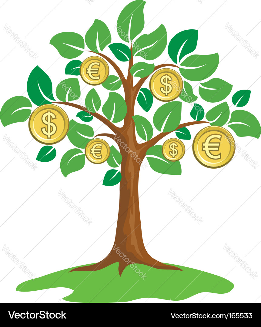 Money Tree Finance (165533) – Royalty-Free Vector | VectorStock