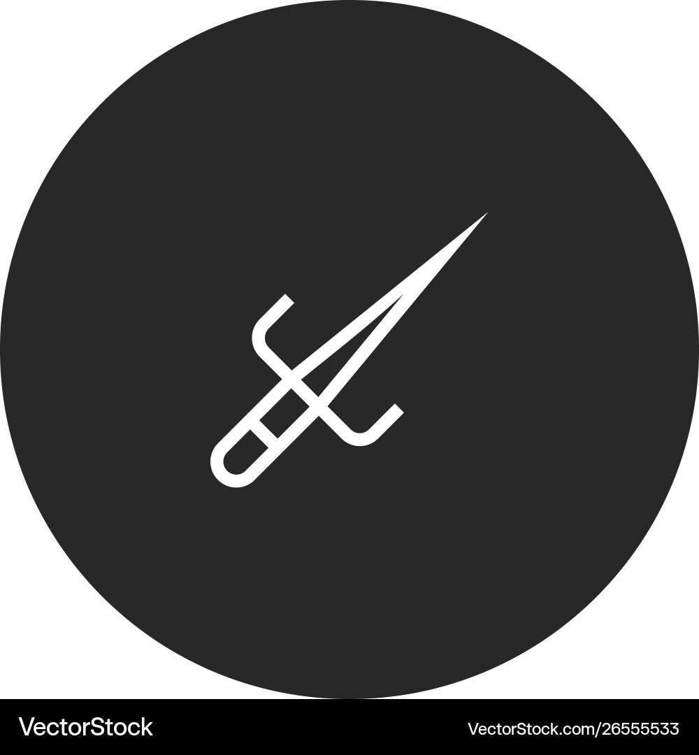 Sai dagger icon Sai dagger icon vector image