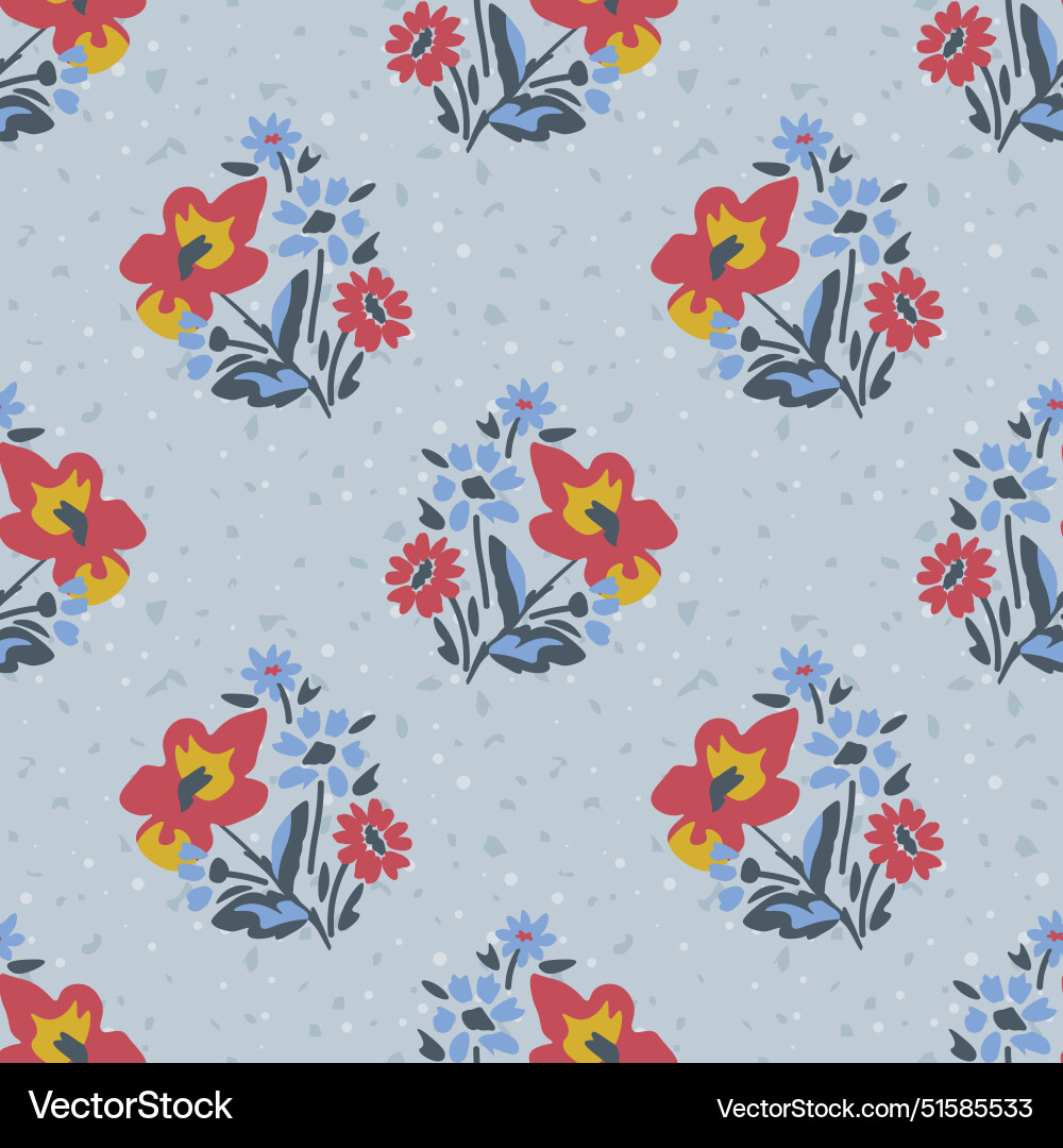 Seamless ditsy pattern Seamless ditsy pattern vector image