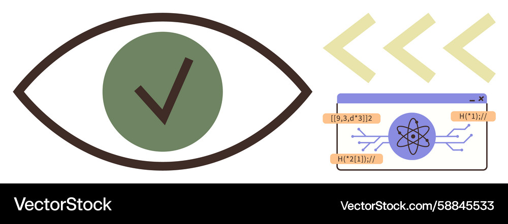 Visualizing data accuracy and artificial Visualizing data accuracy and artificial Vector Image