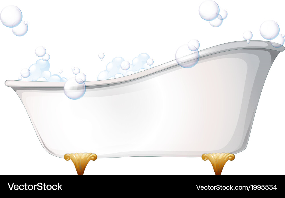 A bathtub Royalty Free Vector Image - VectorStock