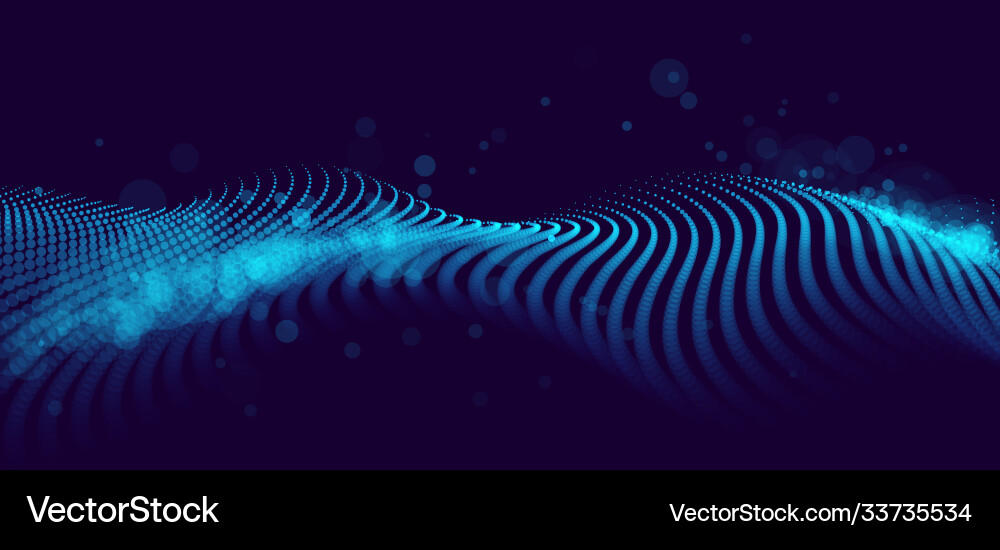 Abstract Particle Flow Vector Image