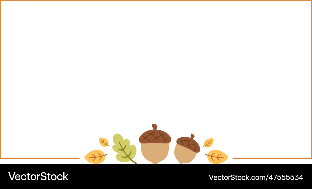 Cute rectangle spring frame border template can Vector Image