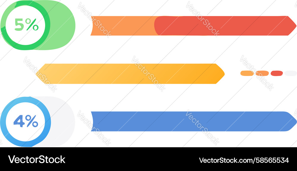 Data Performance Analytics Bar Chart Vector Image